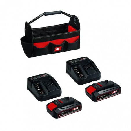 EINHELL S/FIO - KIT APARAFUSADORA TP-CD 18/50 LI-I BL + SACO + 2XCARREGADOR + 2XBATERIA 2.5AH