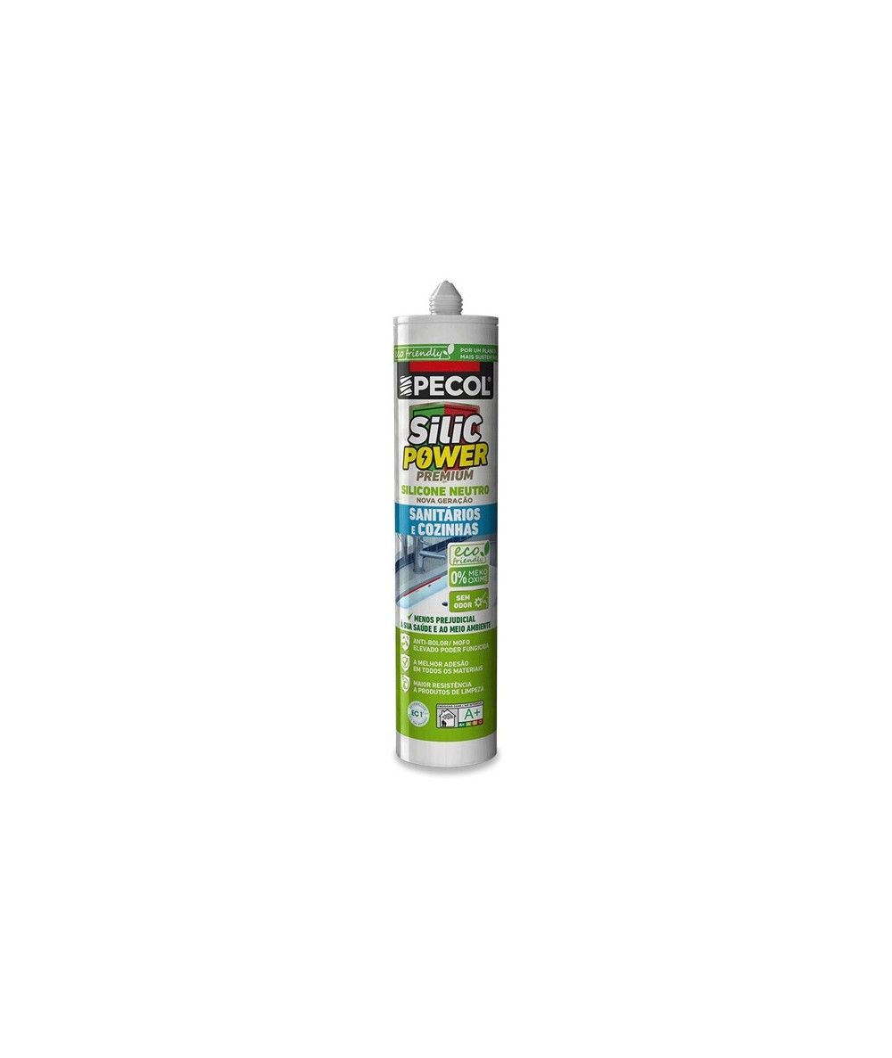 SILICPOWER - SILICONE NEUTRO SANITARIOS E COZINHA - TRANSPARENTE 125 ml
