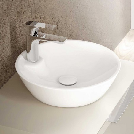 LiEJA - Lavatório Pousar Circular - C/Furo 450x120 mm