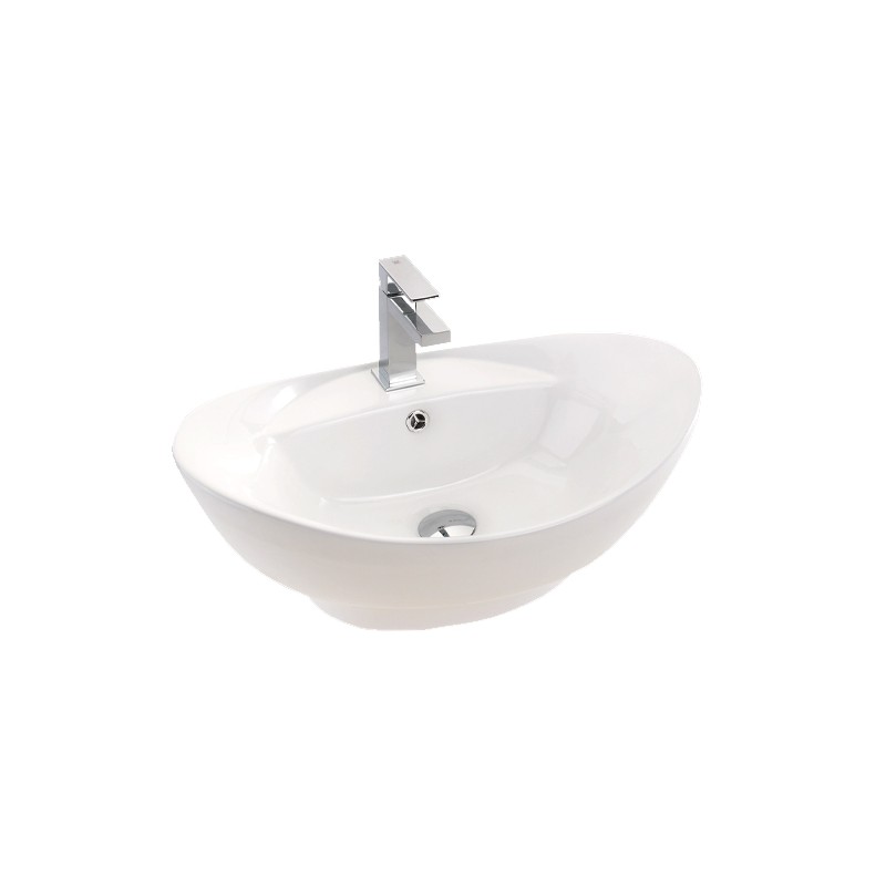 4080 - Lavatório Pousar Oval - C/Furo 59X39X21