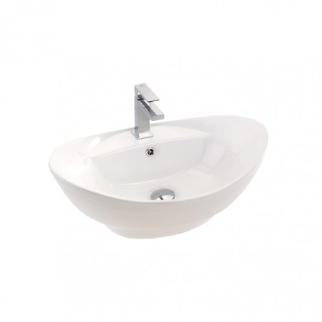 4080 - Lavatório Pousar Oval - C/Furo 59X39X21