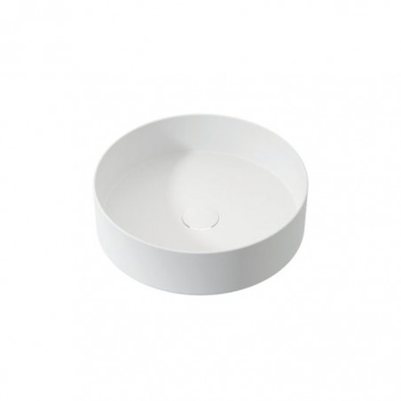 RIN SOFT - Lavatório Pousar Circular - 39X39 - BRANCO MATT