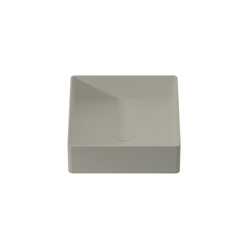 TAMESIS - Lavatório Pousar Quadrado - 36X36 (ANGULO 90) - COR NEW PEARL