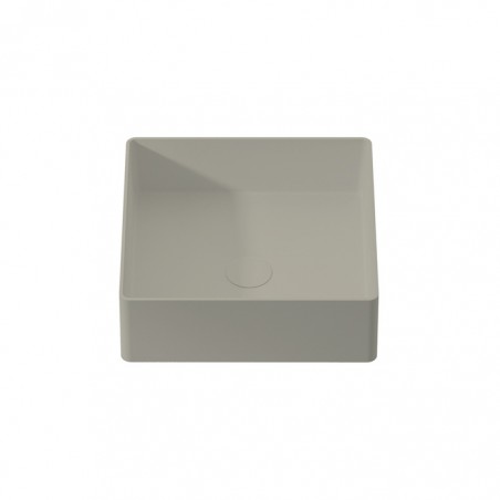 TAMESIS - Lavatório Pousar Quadrado - 36X36 (ANGULO 90) - COR NEW PEARL