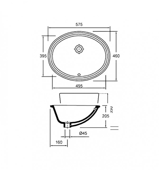 OVAL - Lavatorio Oval...