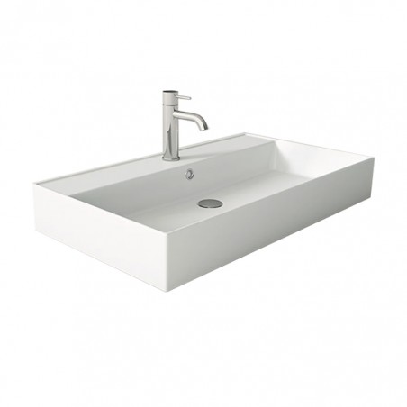LILA 60 - Lavatório Mural Rectangular - 60x46x12