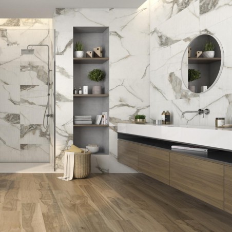 PIETRA DI MARMI DECOR RLV  40X120 RECT - CX 1.44