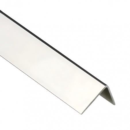 PERFIL COBRE ESQUINA - 10X10mm - INOX POLIDO «2.5MT»
