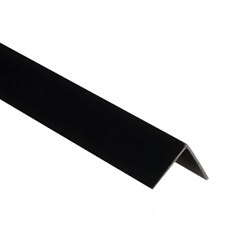 PERFIL COBRE ESQUINA  - PVC "L" CANTONEIRA 25x25cm - NEGRO 2.6M - 0PPA25NE