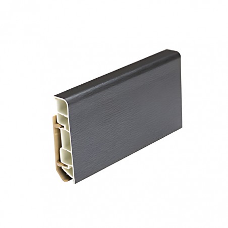 RODAPÉ CLIP COR: 50 CINZA INOX - Barra 6ml (unidade)