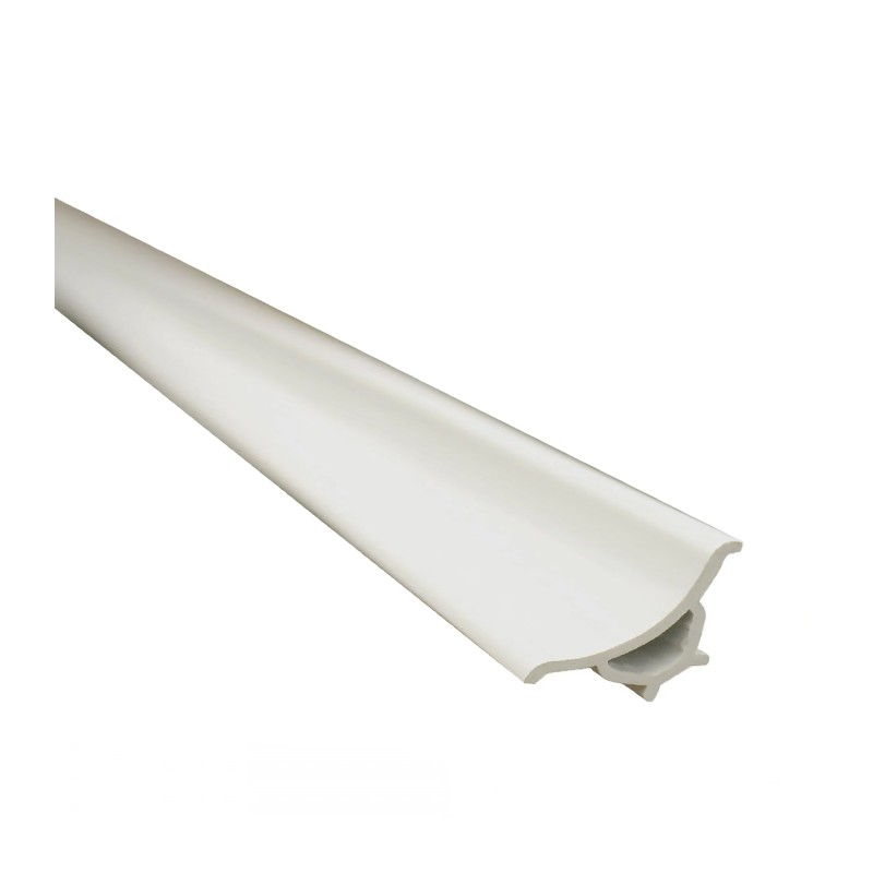 PERFIL HIGIÉNICO BANHEIRA PVC 21x21mm - Com Abas Flexíveis -  2 5MT