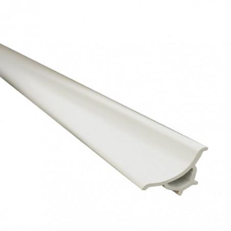 PERFIL HIGIÉNICO BANHEIRA PVC 21x21mm - Com Abas Flexíveis -  2 5MT