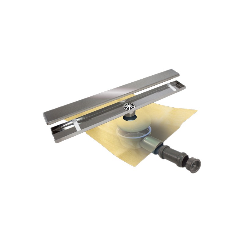 KIT SIFÃO BASIC DUO REVESTÍVEL INOX 60 CM