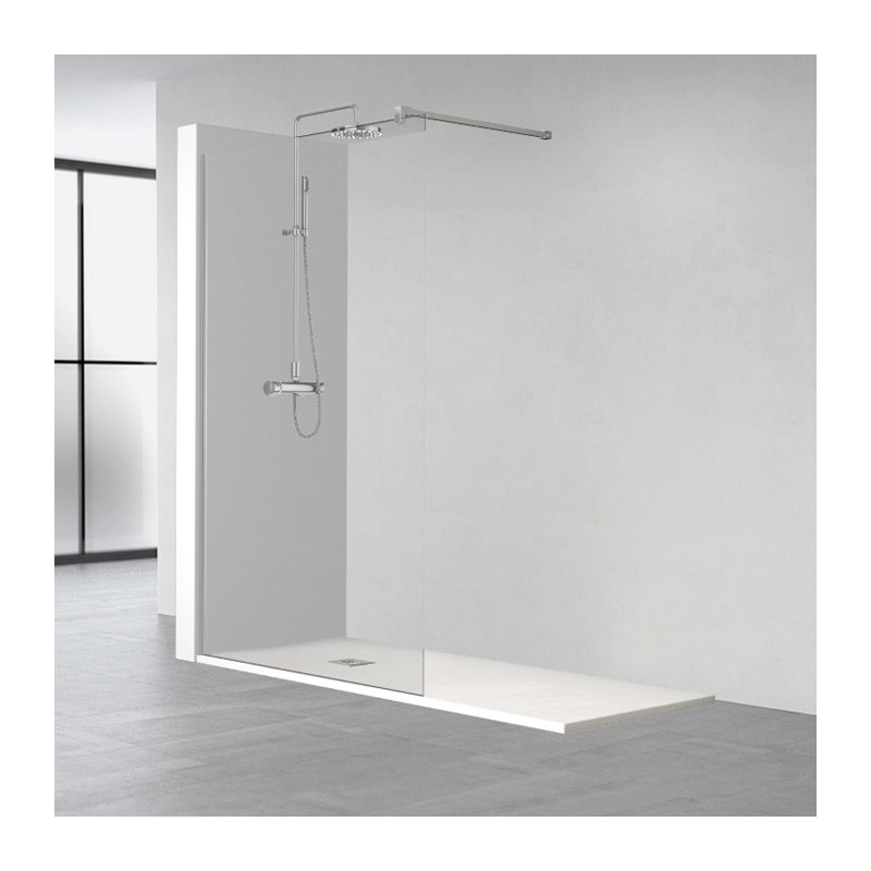 PAINEL VIDRO FIXO PROFILTEK - OT2000 120 CM Vidro 8mm + PERFIL BRILHO + TECNO CLEAN