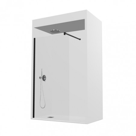 PAINEL VIDRO FIXO PROFILTEK - OT2000 100 CM  Vidro 8mm + PERFIL BRILHO + TECNO CLEAN