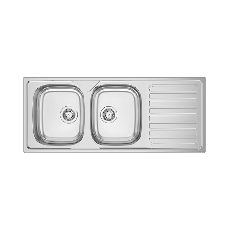 PIA OKIO LINE 120 FLAT - 2 CUBAS + 1 ESC - 1200x500x150mm