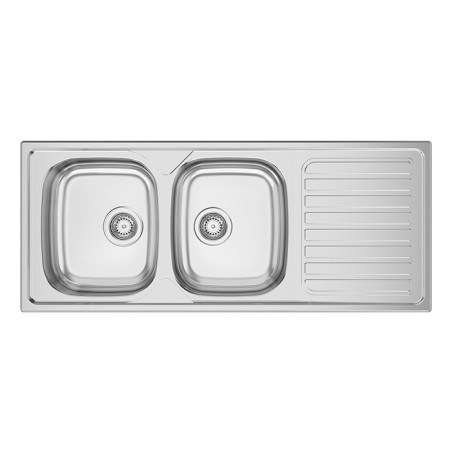 PIA OKIO LINE 120 FLAT - 2 CUBAS + 1 ESC - 1200x500x150mm