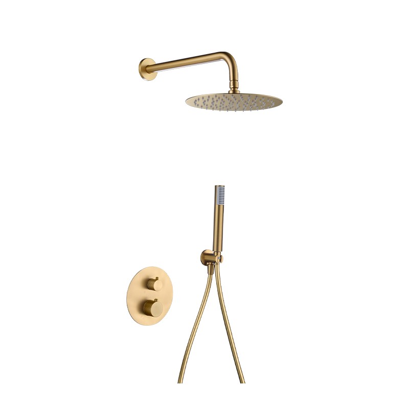 GENOVA - SISTEMA DUCHE TERMOSTATICA - PVD ORO MATE