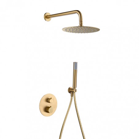 GENOVA - SISTEMA DUCHE TERMOSTATICA - PVD ORO MATE