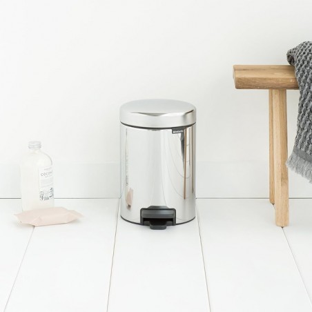 BALDE NEWLCON 5 LITROS - INOX POLIDO BRILHO