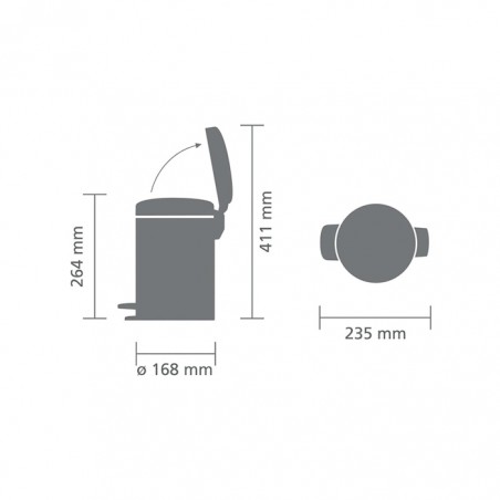 BALDE NEWLCON 5 LITROS - INOX MATE