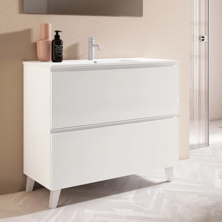GRANADA 80 BRANCO - Móvel ao Chão de CHAO 2GAV 80cm S/Puxador
