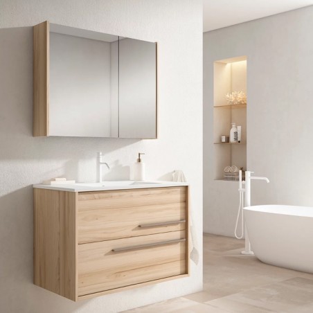ACQUA 80 ALISO - Móvel Suspenso 2 GAV 80cm S/Puxador