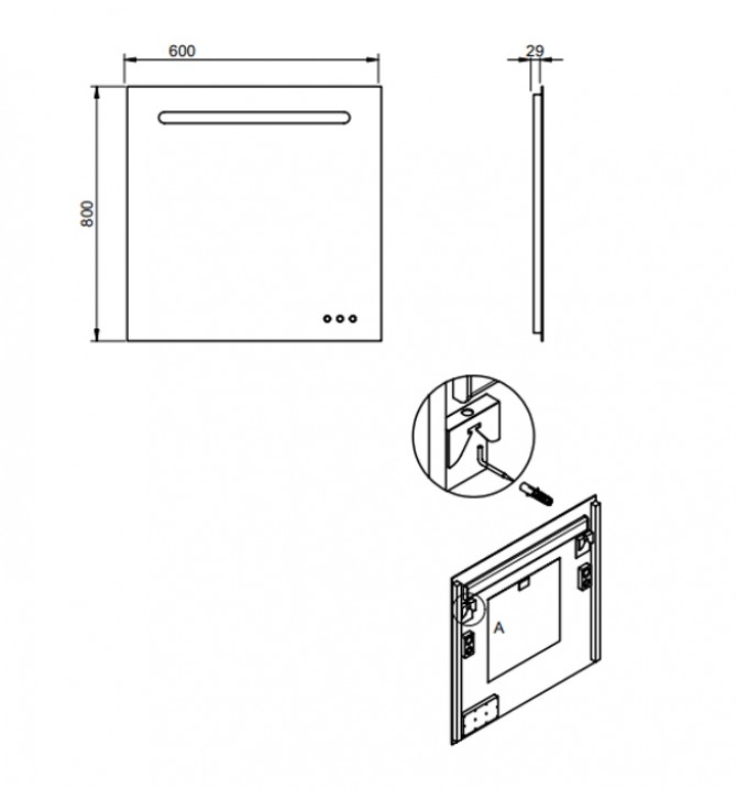 ESPELHO Rect SOUL 60X80 -...