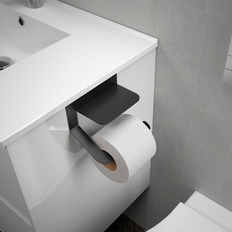 PORTA-ROLO MINIMAL P/MOVEL PRETO 115X129X121mm