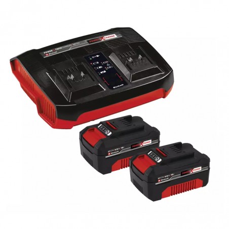 EINHELL--CARREGADOR DUPLO +2 BATERIAS  4 Ah REF: 4512112