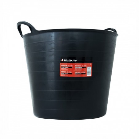 BALDE PRETO PLASTICO FLEXIVEL 42 LT