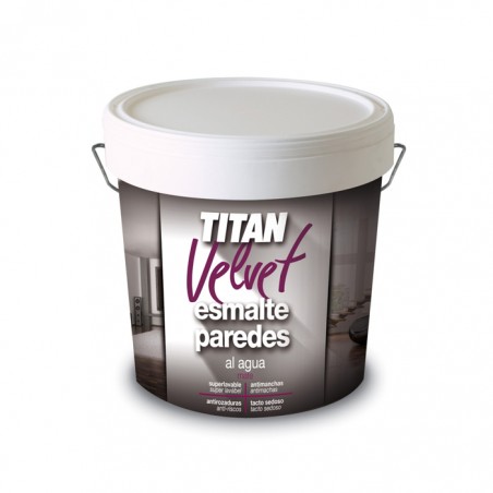 TITAN VELVET - ESMALTE AQUOSO - MATE SEDOSO 4 LT
