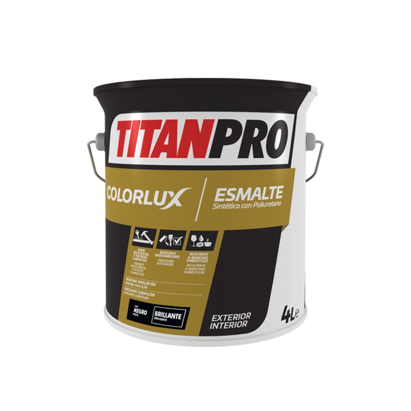 COLORLUX - ESMALTE SINT POLIUR BRILHANTE - 567 PRETO 4L