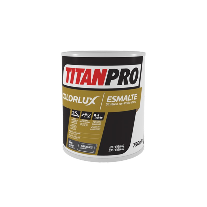 COLORLUX - ESMALTE SINT POLIUR BRILHANTE - CINZA ESCURO RAL7016 - 750ML