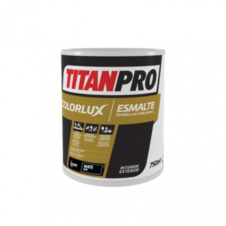 COLORLUX - ESMALTE SINT POLIUR MATE - 576 PRETO 750ML