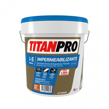 TITAN PRO I5F - ANTIGOTEIRAS FIBRADO VERMELHO TELHA 4L