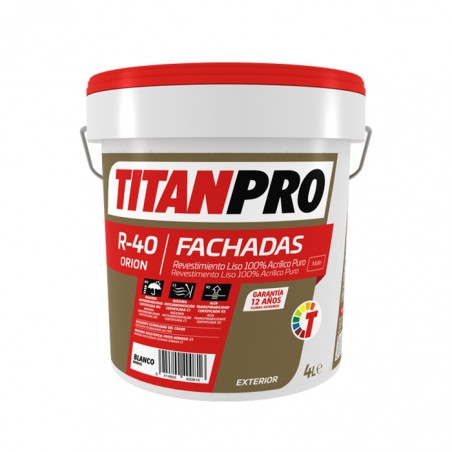 TITAN PRO R40 - REV. LISO 100%ACR BRANCO 4L