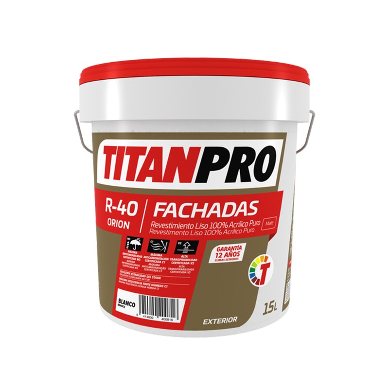TITAN PRO R40 - REV. LISO 100%ACR BRANCO 15L