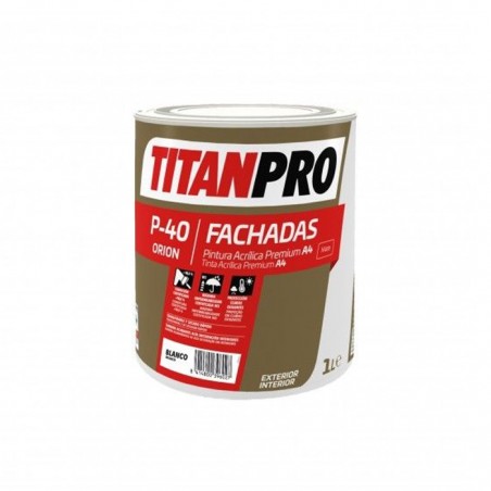 TITAN PRO P40 - ACRILICA PREMIUM MATE BRANCO 1L