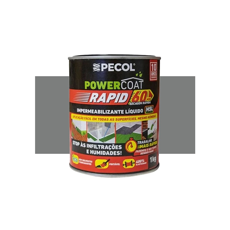 POWERCOAT RAPID MSL -CINZA 1LT