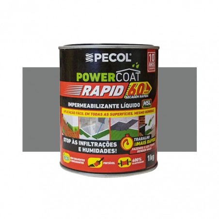 POWERCOAT RAPID MSL -CINZA 1LT