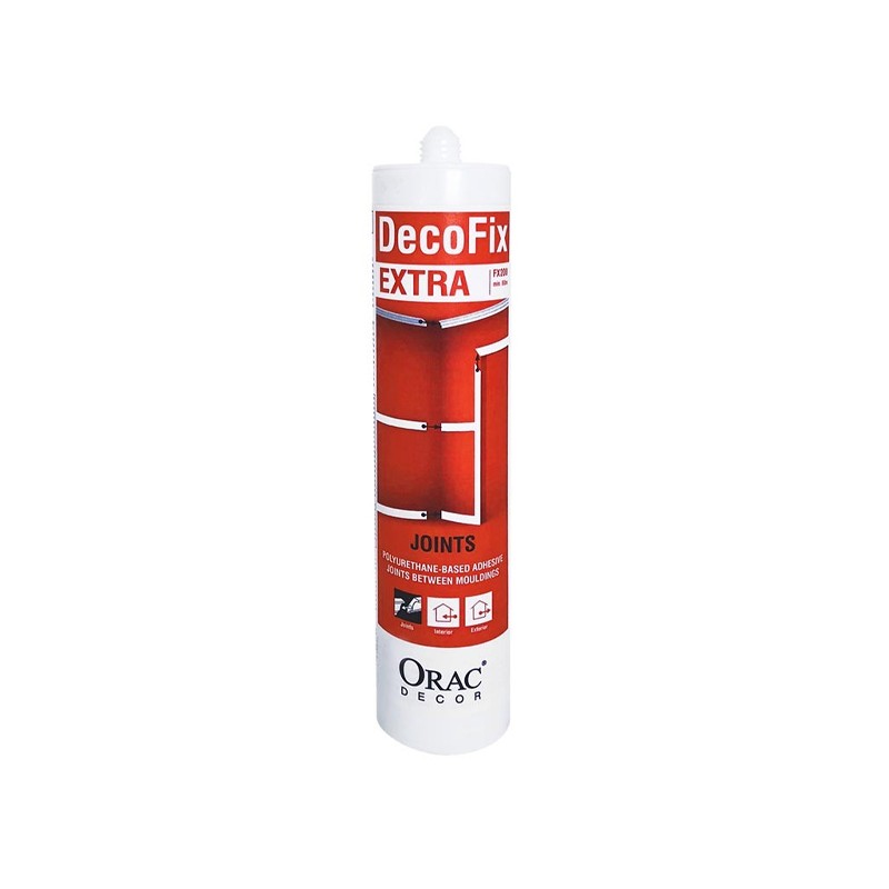 ORAC - DECORFIX EXTRA 310ML - Cola poliuretano para união de juntas entre perfis
