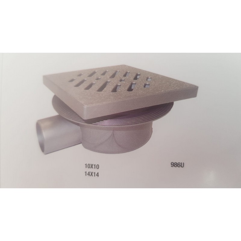 RALO 15x15 PAVIMENTO SIFONADO DUCHE + TAMPA *PVC*