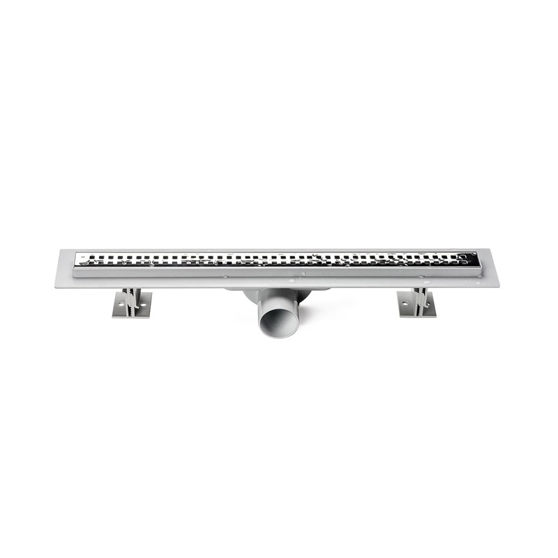 CANAL DUCHE EASY c/ GRELHA INOX QUADRICULADA 50x5 CM