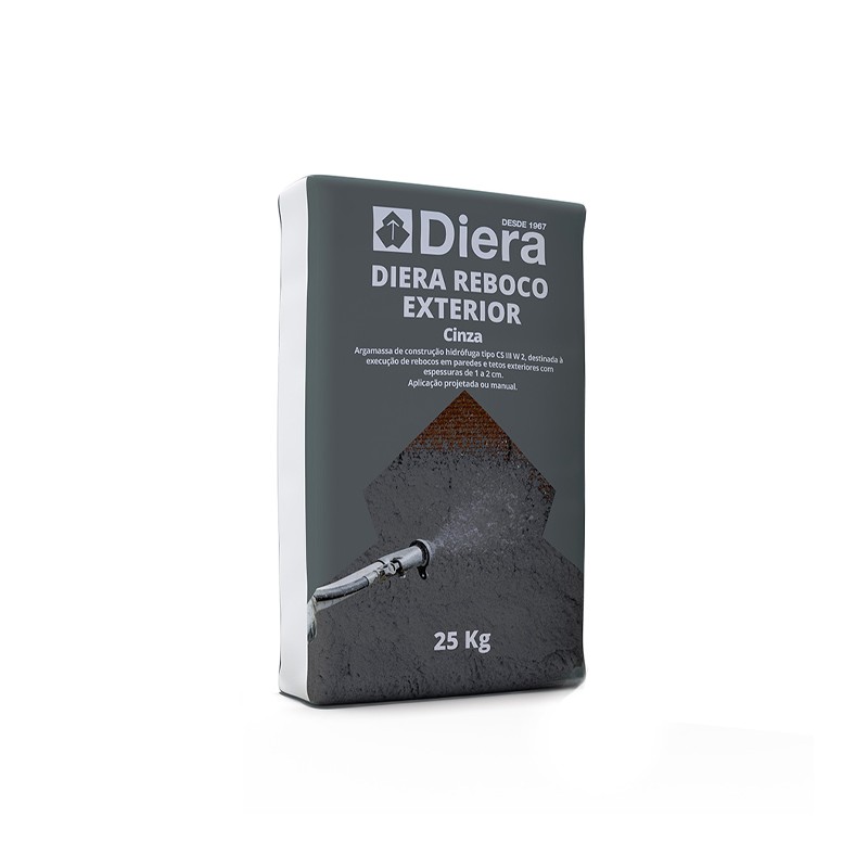 DIERA REBOCO H.P.EXT.-CINZA. 25KG
