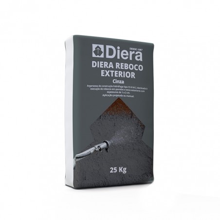 DIERA REBOCO H.P.EXT.-CINZA. 25KG