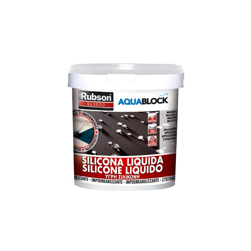 RUBSON SL3000 - 1KG «BRANCO» SILICONE LIQUIDO