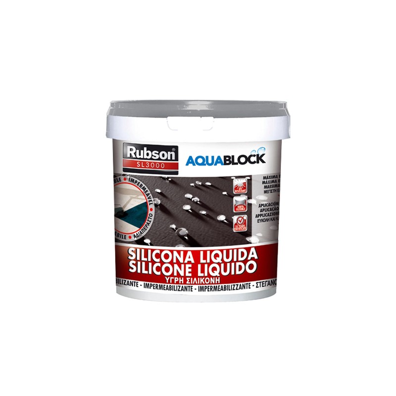 RUBSON SL3000 - 1KG «CINZA» SILICONE LIQUIDO