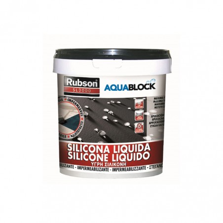 RUBSON SL3000 - 1KG «PRETO» SILICONE LIQUIDO