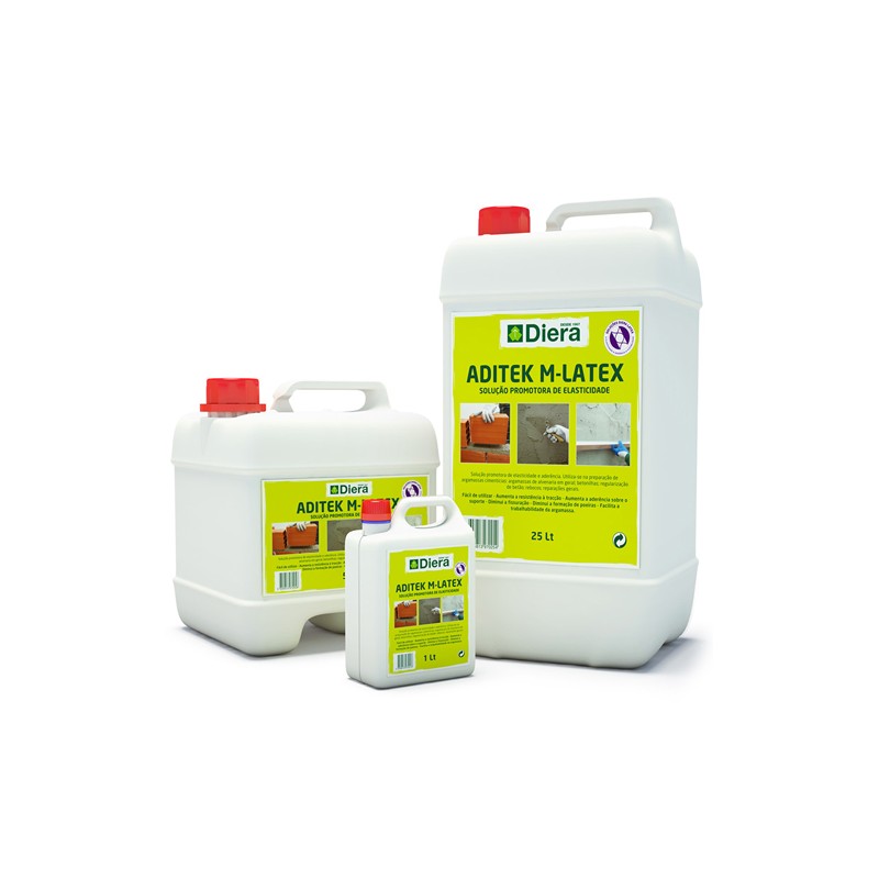 DIERA ADITEK M - LATEX    - 5 LTs - ADITIVO ELASTICIDADE e ADERÊNCIA